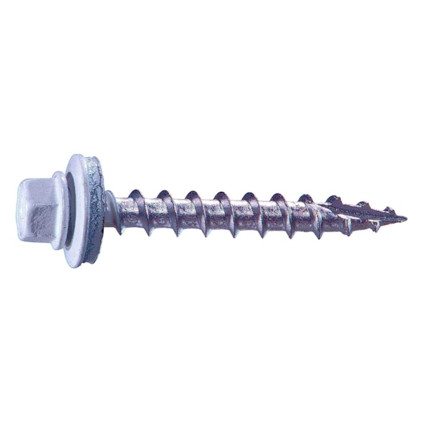 Buildright Self-Drilling Screw, #10 x 1-1/2 in, Painted Steel Flange Hex Head External Hex Drive, 86 PK 50734 - main